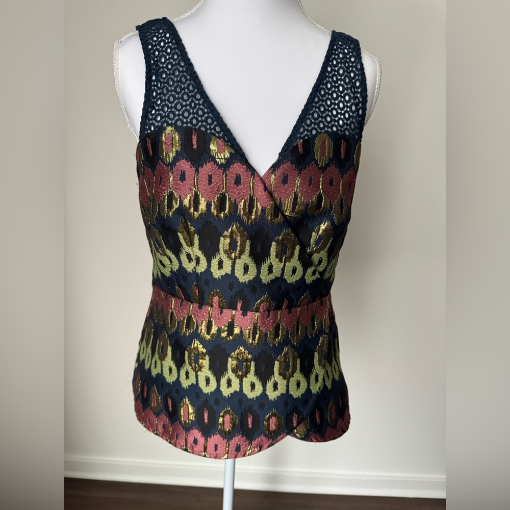 Y2k Top corset gold navy green pink unique small $275